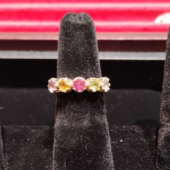 KH sterling silver multi gem ring NWT - Picture 1 of 10
